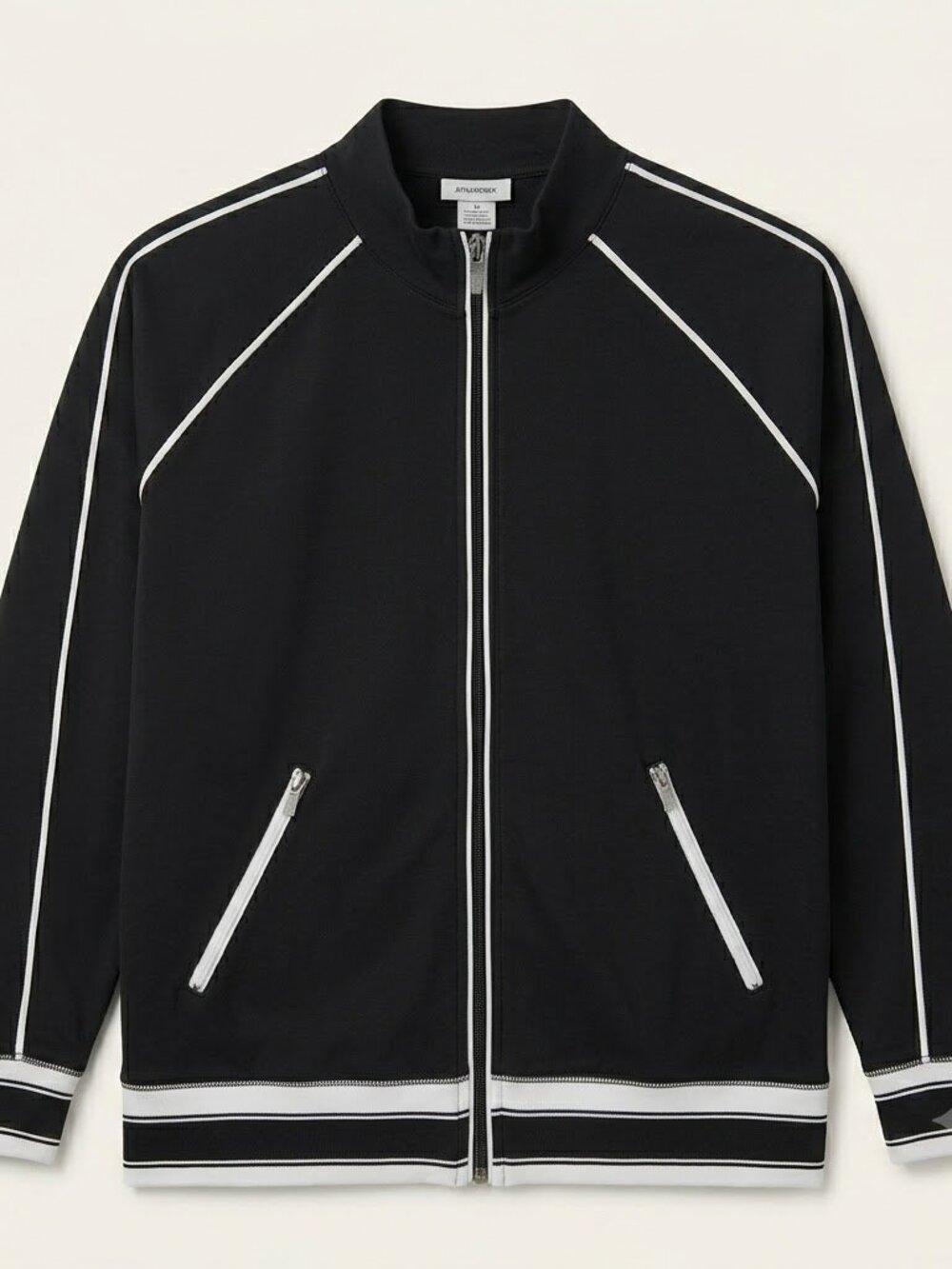 Varsity Long Sleeve Athletic Zipper Top